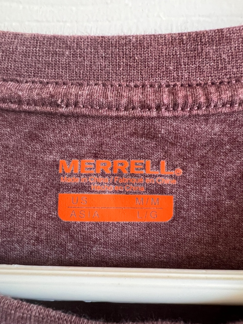 Merrell Maroon Tee with Yellow Mountain Graphic - Picture 3 of 5